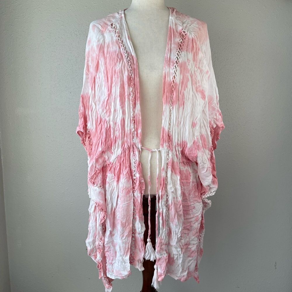 NWT Raviya Pink Tie Dye Swim Cover Up Size XL